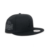 Black on Black New York Yankees Gray Bottom 2024 World Series Side Patch New Era 9Fifty Snapback