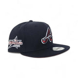 Navy Blue Atlanta Braves Red Bottom 2025 All Star Game Side Patch New Era 9Fifty Snapback
