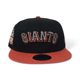 Black San Francisco Giants Orange Visor Gray Bottom 2007 All Star Game Side Patch New Era 9Fifty Snapback