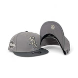 Light Gray Chicago White Sox Gray Visor Gray Bottom New Era 9Fifty Snapback