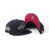 Navy Blue Atlanta Braves Red Bottom 2025 All Star Game Side Patch New Era 9Fifty Snapback