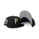 Black Pittsburgh Pirates Gray Bottom 1974 All Star Game Side Patch New Era 9Fifty Snapback