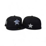 Black Houston Astros Drip Logo Icy Blue Bottom 2022 World Series Side Patch New Era 59Fifty Fitted