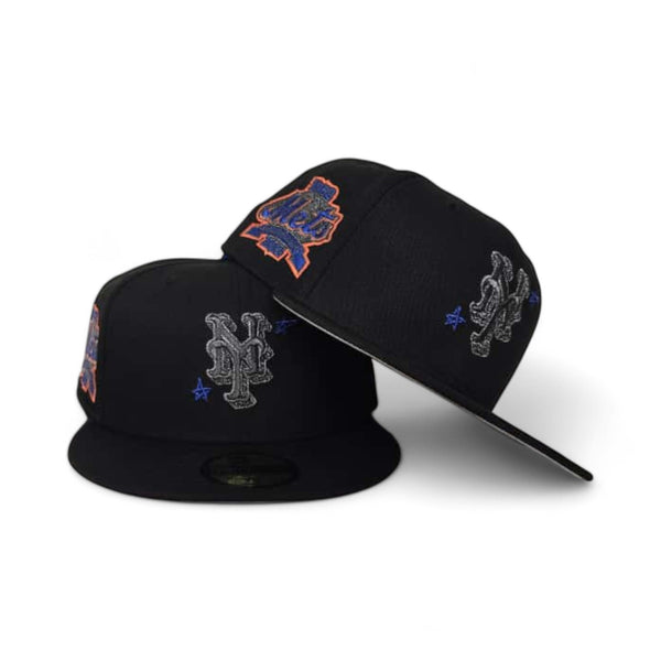Black New York Mets Stars Gray Bottom 40th Anniversary Side Patch New ...