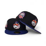 Black Spring Training New York Mets Royal Blue Visor Gray Bottom Shea Stadium Side Patch New Era 59Fifty Fitted