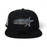 Black Houston Astros Gray Bottom 50th Anniversary Side Patch New Era 59Fifty Fitted