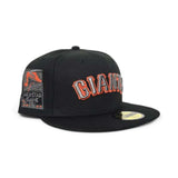 Black San Francisco Giants Green Bottom 2007 All Star Game Side Patch New Era 59Fifty Fitted