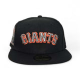 Black San Francisco Giants Green Bottom 2007 All Star Game Side Patch New Era 59Fifty Fitted