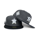 Dark Gray Houston Astros Black Visor Icy Blue Bottom 2017 World Series Side Patch New Era 59Fifty Fitted