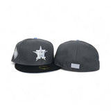 Dark Gray Houston Astros Black Visor Icy Blue Bottom 2017 World Series Side Patch New Era 59Fifty Fitted