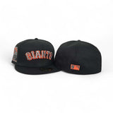 Black San Francisco Giants Green Bottom 2007 All Star Game Side Patch New Era 59Fifty Fitted