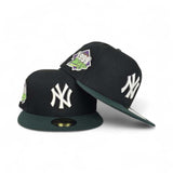 Black Glow In The Dark New York Yankees Dark Green Visor Gray Bottom 1999 World Series Side Patch New Era 59Fifty Fitted