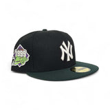 Black Glow In The Dark New York Yankees Dark Green Visor Gray Bottom 1999 World Series Side Patch New Era 59Fifty Fitted