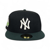 Black Glow In The Dark New York Yankees Dark Green Visor Gray Bottom 1999 World Series Side Patch New Era 59Fifty Fitted