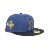 Indigo Blue Kansas City Royals Dark Gray Visor Gray Bottom 2012 All Star Game Side Patch New Era 59Fifty Fitted