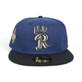Indigo Blue Kansas City Royals Dark Gray Visor Gray Bottom 2012 All Star Game Side Patch New Era 59Fifty Fitted