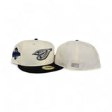 Off White Toronto Blue Jays Black Visor Gray Bottom 1993 World Series Side Patch New Era 59Fifty Fitted