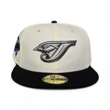 Off White Toronto Blue Jays Black Visor Gray Bottom 1993 World Series Side Patch New Era 59Fifty Fitted