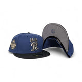 Indigo Blue Kansas City Royals Dark Gray Visor Gray Bottom 2012 All Star Game Side Patch New Era 59Fifty Fitted