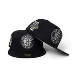 Black Brooklyn Nets Gray Bottom Established 2012 Side Patch New Era 59Fifty Fitted