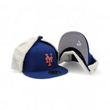 Royal Blue New York Mets Gray Bottom Dog Ear Flap New Era 59Fifty Fitted
