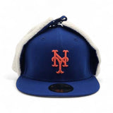 Royal Blue New York Mets Gray Bottom Dog Ear Flap New Era 59Fifty Fitted