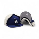 Royal Blue Los Angeles Dodgers Gray Bottom Dog Ear Flap New Era 59Fifty Fitted