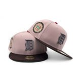Pink Rouge Detroit Tigers Brown Visor Green Bottom 1942 All Star Game Side Patch New Era 59Fifty Fitted