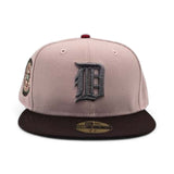 Pink Rouge Detroit Tigers Brown Visor Green Bottom 1942 All Star Game Side Patch New Era 59Fifty Fitted