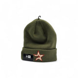 Olive Green Houston Astros City Connect Series Side Patch New Era Knit Beanies