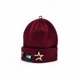 Burgundy Houston Astros City Connect Series Side Patch New Era Knit Beanies