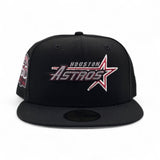 Black Houston Astros Gray Bottom 50th Anniversary Side Patch New Era 59Fifty Fitted
