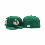 Kelly Green Spring Training New York Mets Orange Bottom 40th Anniversary Side Patch New Era 59Fifty Fitted