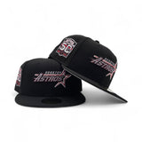 Black Houston Astros Gray Bottom 50th Anniversary Side Patch New Era 59Fifty Fitted