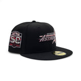 Black Houston Astros Gray Bottom 50th Anniversary Side Patch New Era 59Fifty Fitted