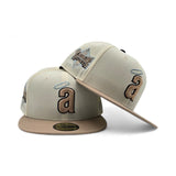 Off White California Angels Camel Visor Gray Bottom 1989 All Star Game Side Patch New Era 59Fifty Fitted