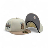 Off White California Angels Camel Visor Gray Bottom 1989 All Star Game Side Patch New Era 59Fifty Fitted