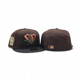 Brown Oakland Athletics Black Visor Green Bottom 1929 World Series Side Patch New Era 59Fifty Fitted