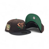 Brown Oakland Athletics Black Visor Green Bottom 1929 World Series Side Patch New Era 59Fifty Fitted