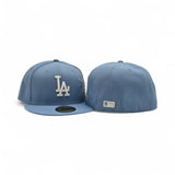 Sky Blue Los Angeles Dodgers Gray Bottom Hummingbird City Art Side Patch New Era 59Fifty Fitted