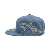 Sky Blue Los Angeles Dodgers Gray Bottom Hummingbird City Art Side Patch New Era 59Fifty Fitted