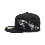 Black Los Angeles Dodgers Gray Bottom Hummingbird City Art Side Patch New Era 59Fifty Fitted