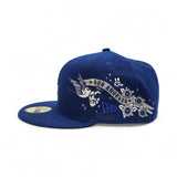 Royal Blue Los Angeles Dodgers Gray Bottom Hummingbird City Art Side Patch New Era 59Fifty Fitted