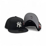 Black New York Yankees Gray Bottom Red Hummingbird City Art Side Patch New Era 59Fifty Fitted