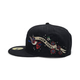 Navy Blue New York Yankees Gray Bottom Hummingbird City Art Side Patch New Era 59Fifty Fitted