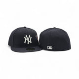 Navy Blue New York Yankees Gray Bottom Hummingbird City Art Side Patch New Era 59Fifty Fitted