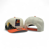 Off White Phoenix Suns Orange Pre Curved Visor Gray Bottom New Era 9Fifty A Frame Hardwood Classics Snapback