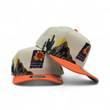 Off White Phoenix Suns Orange Pre Curved Visor Gray Bottom New Era 9Fifty A Frame Hardwood Classics Snapback