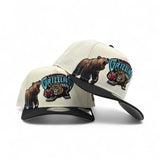 Off White Vancouver Grizzlies Black Pre Curved Visor Gray Bottom New Era 9Fifty A Frame Hardwood Classics Snapback