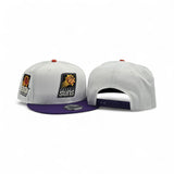 White Phoenix Suns Purple Visor Gray Bottom 30th Anniversary Side Patch New Era 9Fifty Snapback